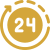 24-hour service icon