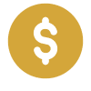 Doller symbol with yellow background